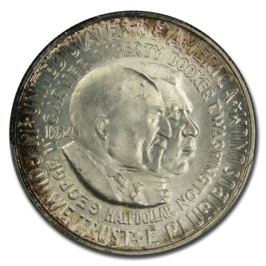 1954年 アメリカ ジョージ・ワシントン・カーヴァー 記念 ハーフ