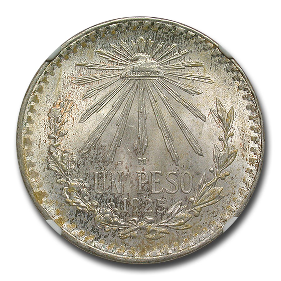 1925年 メキシコ 1ペソ 銀貨 MS-66 NGC アンティークコインの販売 | 金貨や