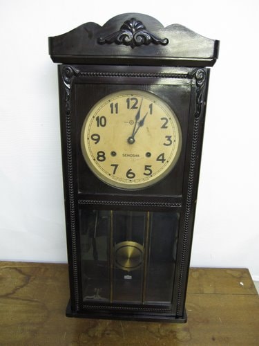 CW010 SEIKOSHA 精工舎 宮型柱時計 ロングタイプ | 時計,古時計