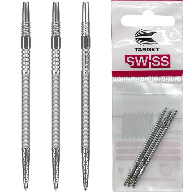 ターゲット スイスポイント DX シルバ ー40mm ダーツ スティールチップ