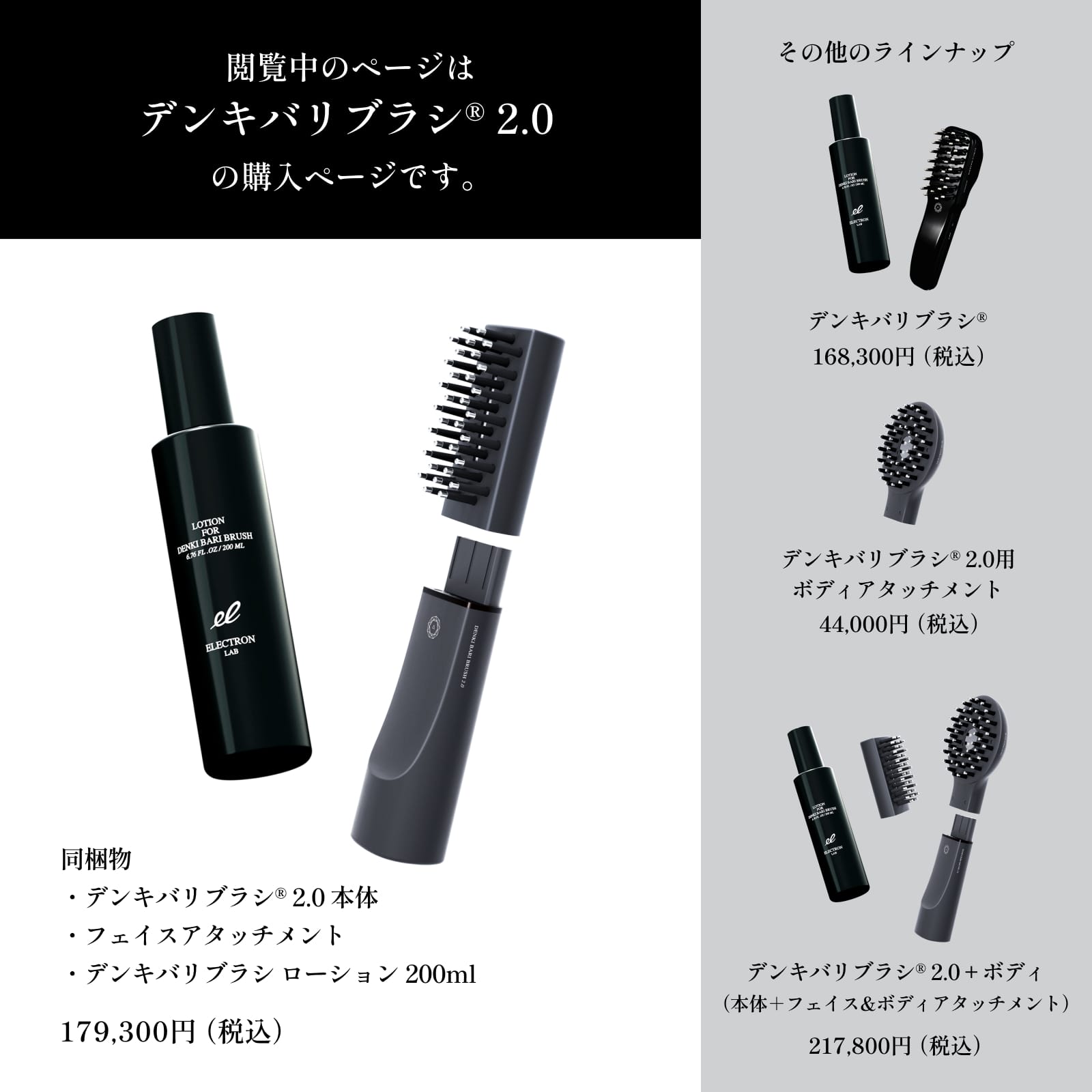 デンキバリブラシ(R) 2.0【単体モデル】 | ELECTRON ONLINE SHOP