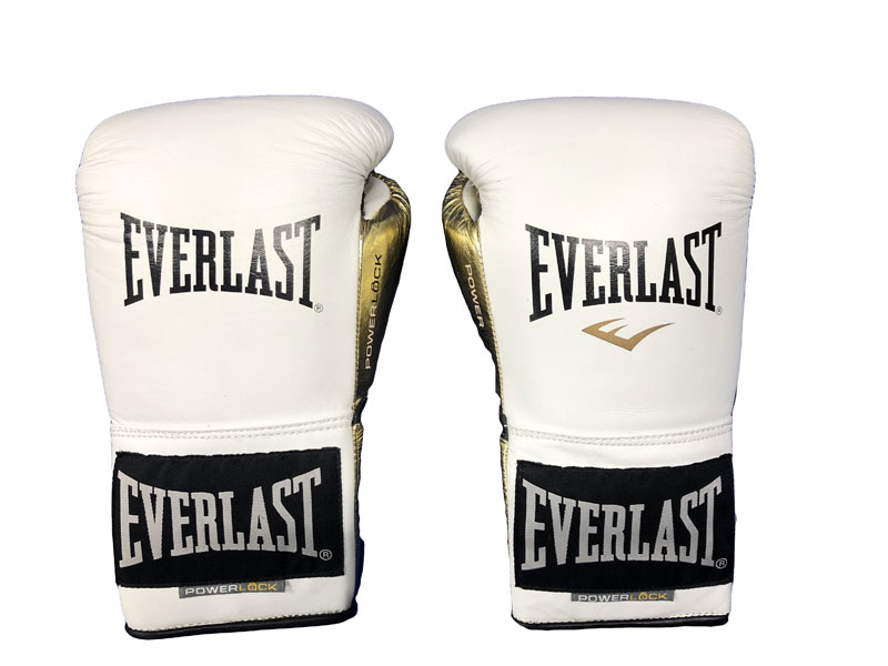 EVERLAST グローブ POWER LOCK ホワイト/ゴールド 16oz Everlast