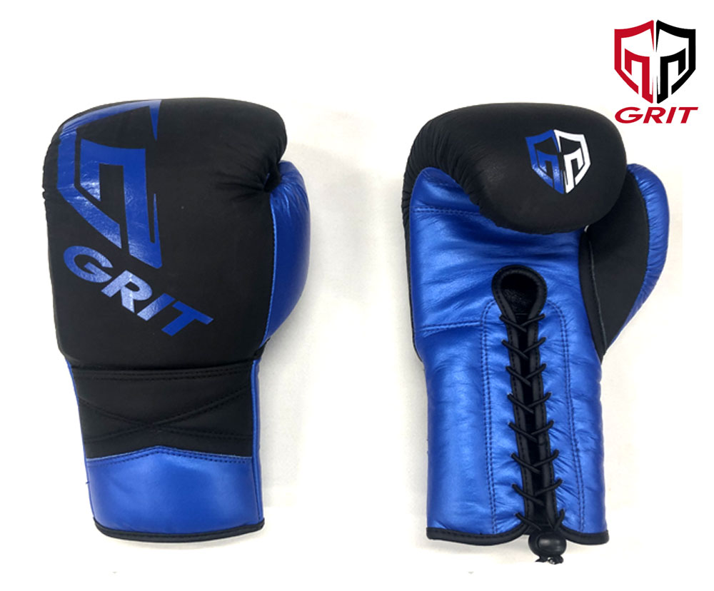 GRIT LACE UP BOXING GLOVE 2202 BLUE 紐式 ボクシンググローブ