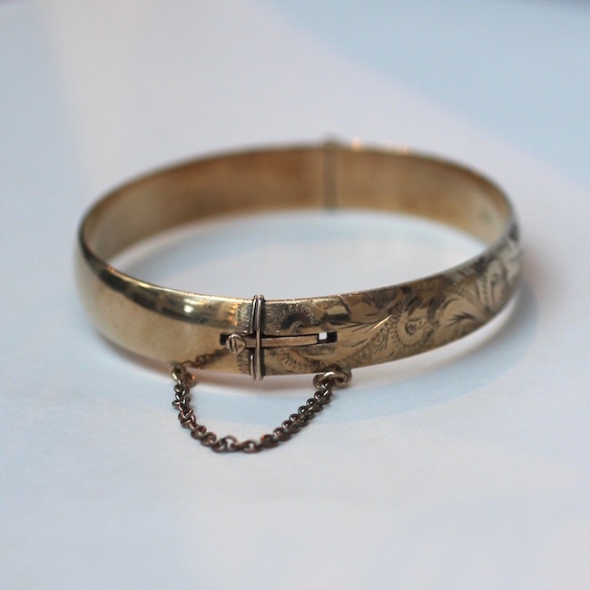 1/5 9ct ロールド ゴールド バングル