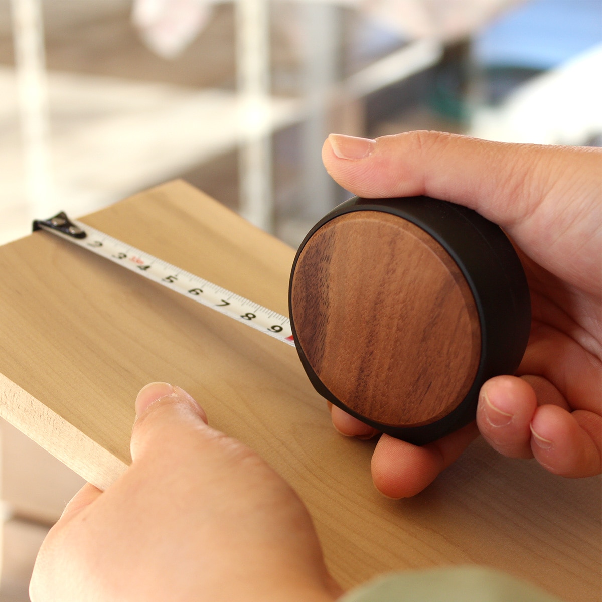 MEASURE 3.5M」木製メジャー・巻尺・コンベックス/+LUMBER ブランド