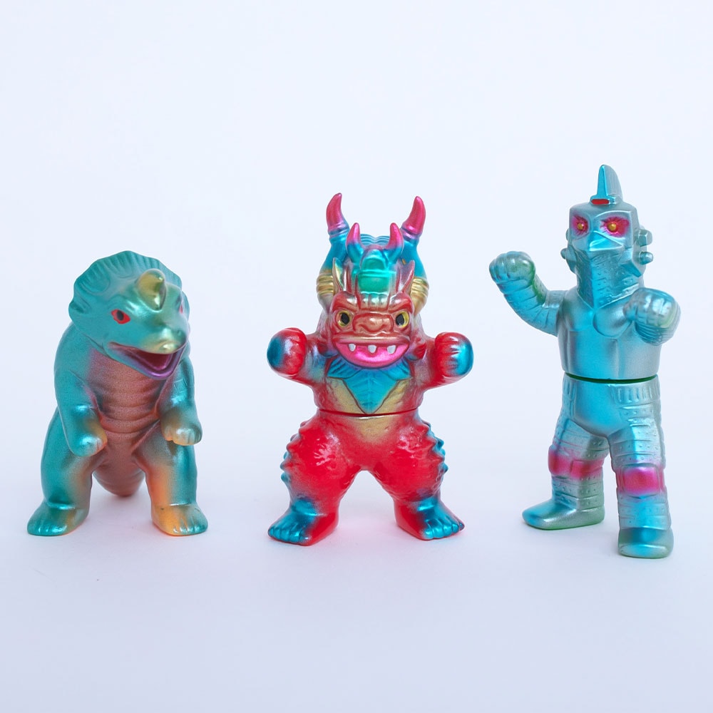 ウインダム＆ミクラス＆アギラ（ブルマァク復刻）ソフビフィギュア3体