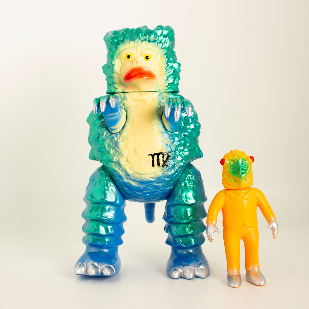 ソフビ】【ブルマァク】ガラモンMマーク入り（セミ人間付）/BULLMARK