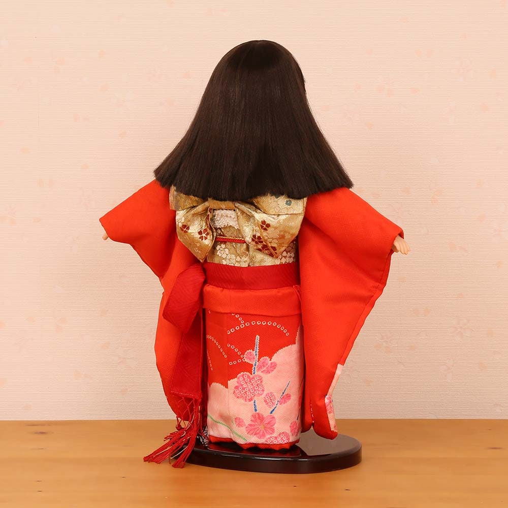 市松人形 齊藤公司作 13号 愛ちゃん 正絹金彩友禅 13d-200a-ai2