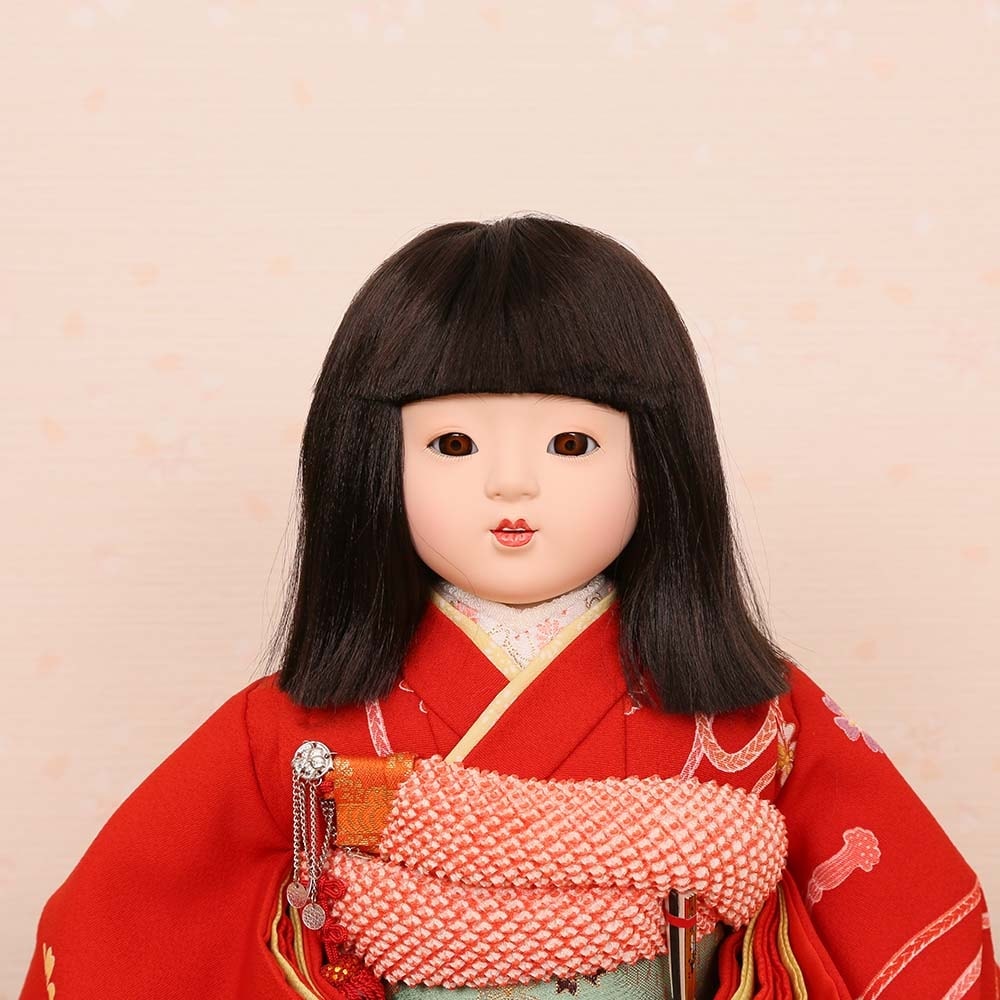 市松人形 齊藤公司作 13号 愛ちゃん お座り 友禅