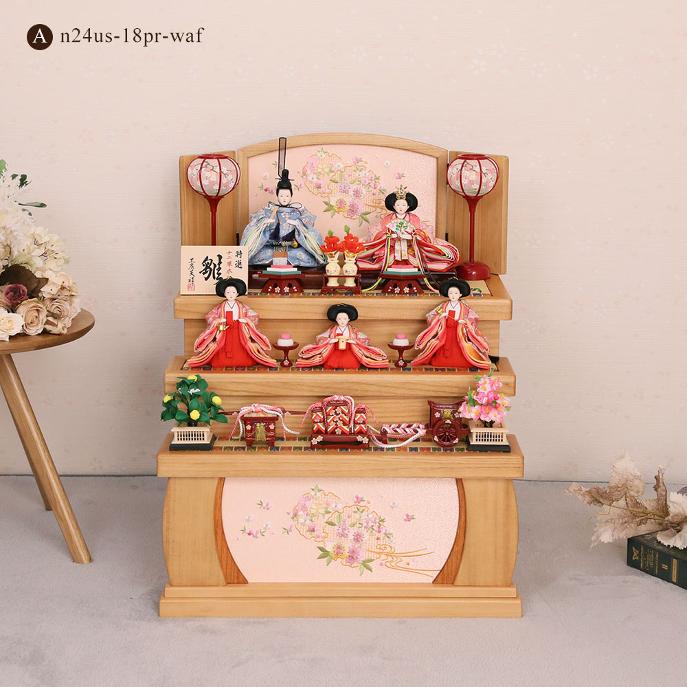 購入 雛人形 親王飾り 三人官女 雛人形 親王飾り 三人官女 ひな壇二段