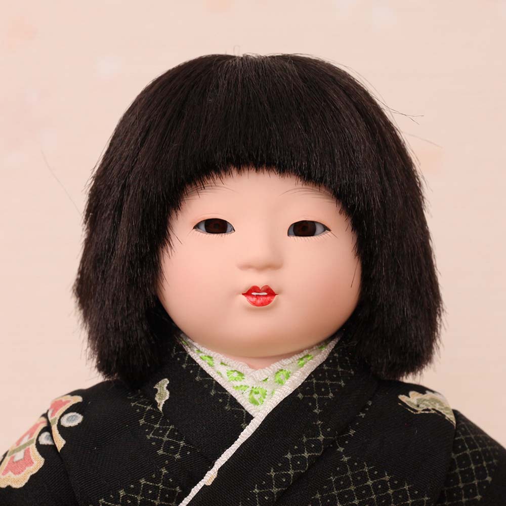 市松人形 齊藤公司作 5号 n23kt5-c4 横幅17cm