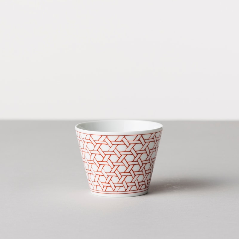 蕎麦猪口① 格子文 5個+おまけ1個 蕎麦猪口① 格子文 5個+おまけ1個