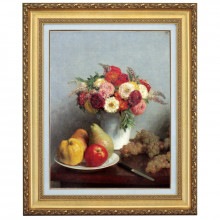 アンティーク 版画日本画 花・植物・果実の絵 4点セット アンティーク