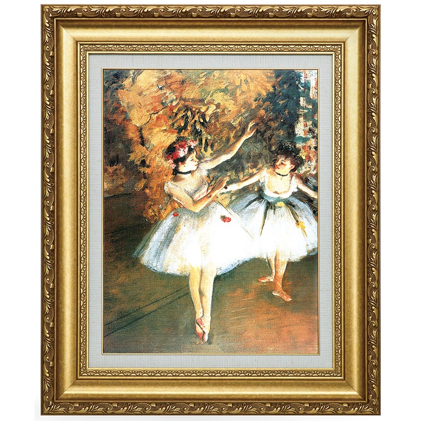 立体複製名画 ドガ（1834年～1917年）「二人のバレリーナ」 : ホーリ