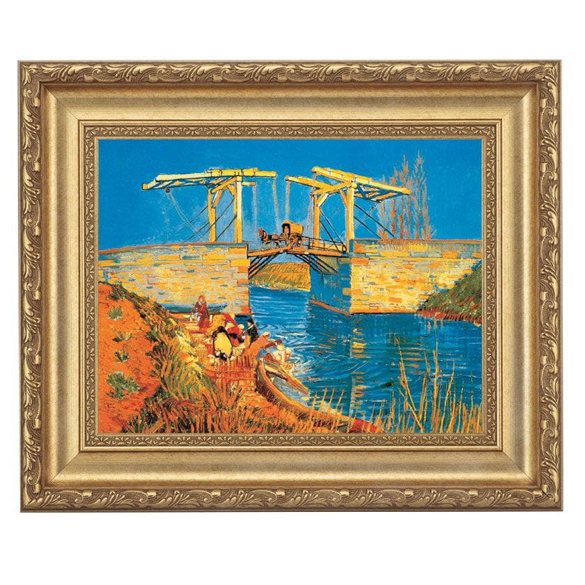 ゴッホ サン=レミの療養院の庭 立体複製画 額付き 複製画】ゴッホ「サン＝