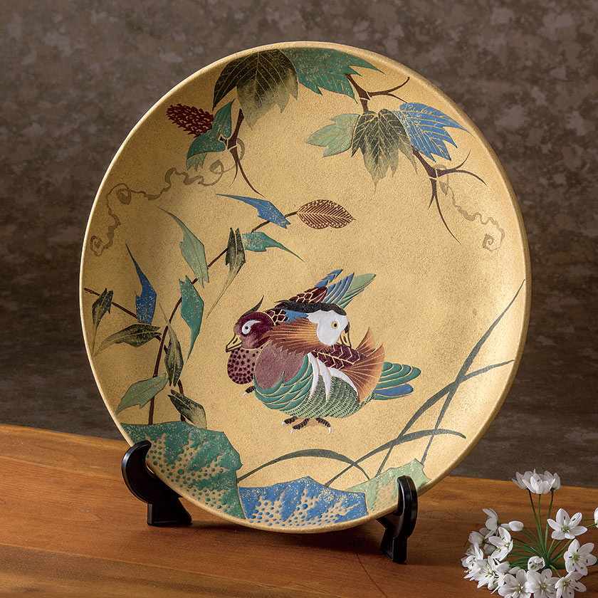 鉢□伊万里染付唐草紋窓山水図大鉢 菓子器 蝙蝠 蛇の目高台□ 忠佐伯