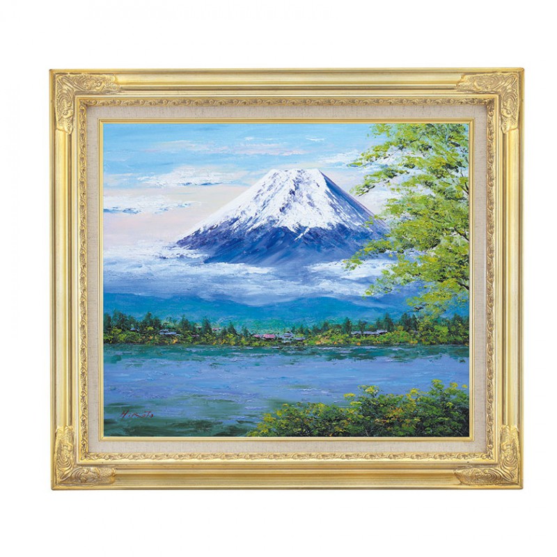 富士山百笑 F333×242 油彩キャンバス 額縁つき 富士山百笑 F333×242