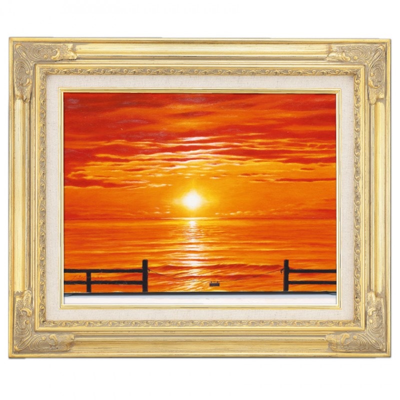 ☆美瑛・うねるいも畑・肉筆油彩画・F6キャンバス ☆美瑛・うねるイモ