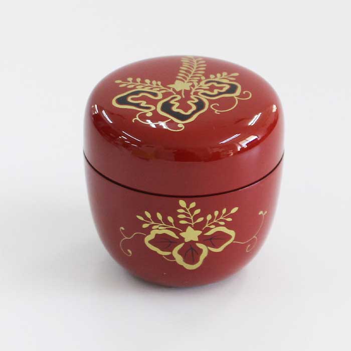 大海茶入 甲赤棗 平棗 セット 茶道具 大海茶入（茶壺、茶入、棗