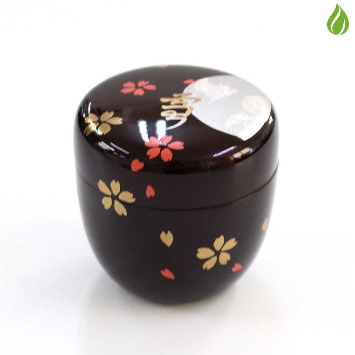 茶道具 中棗 蒔絵 定価9万 M930 棗 『中川秀甫作』『黒漆塗』『