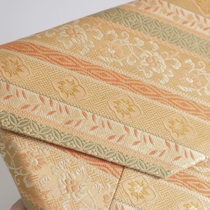 茶道具 名物裂 新橋 数寄屋袋 段唐草華紋 （だんからくさはなもん）