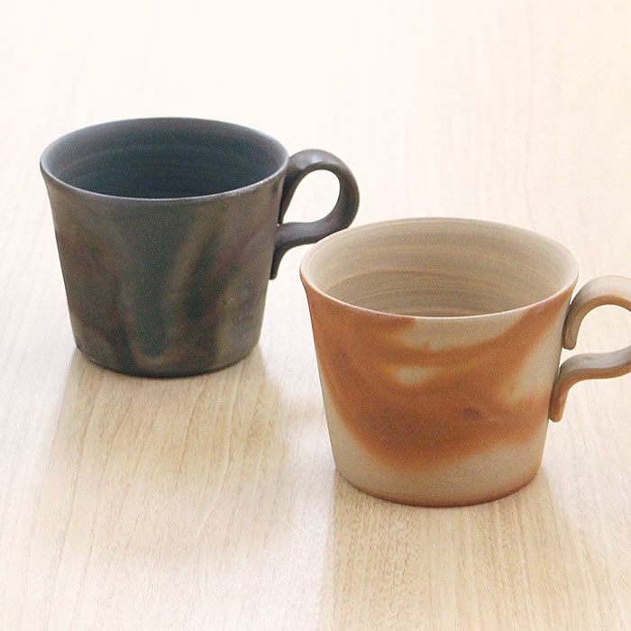 備前焼作家 高木純 ストレートマグカップ 150ml 2カラー
