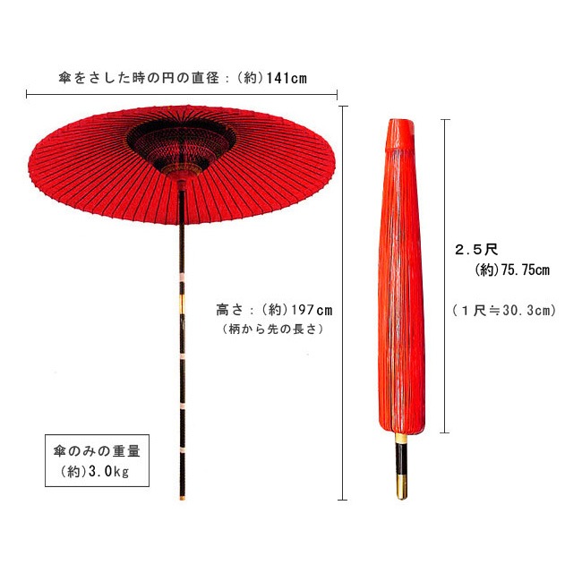 野点傘 2.5尺 野外/イベントで使える