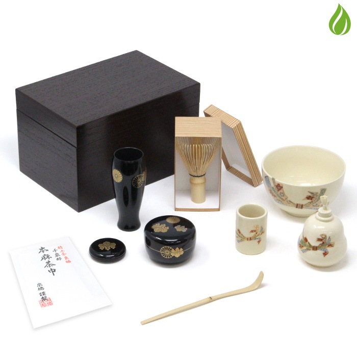 茶道具 茶箱 基本10点 セット【 溜柿合 】（メーカー直送品）【返品