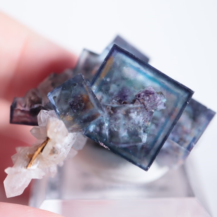 382 オコルス鉱山 フローライト ブルー グリーン パープル 蛍石 382