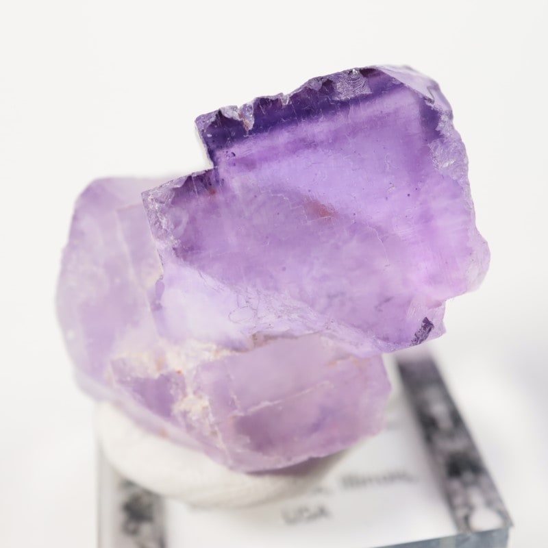 アメリカ イリノイ産 フローライト 蛍石 鉱物標本 原石 ② イリノイ州