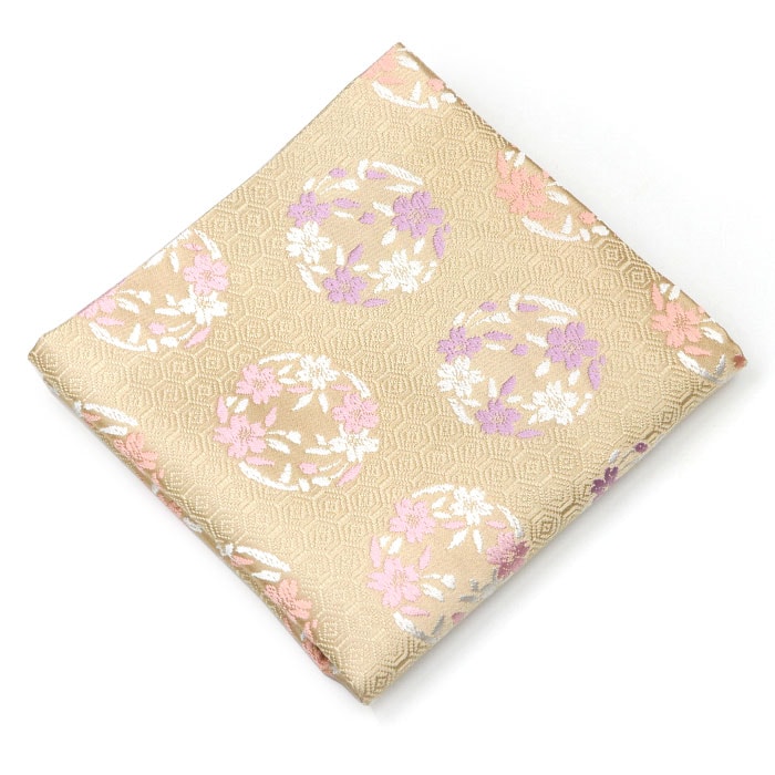 松竹梅鱗文様 名物裂 出服紗（出袱紗・出帛紗・出ぶくさ）No4 茶器