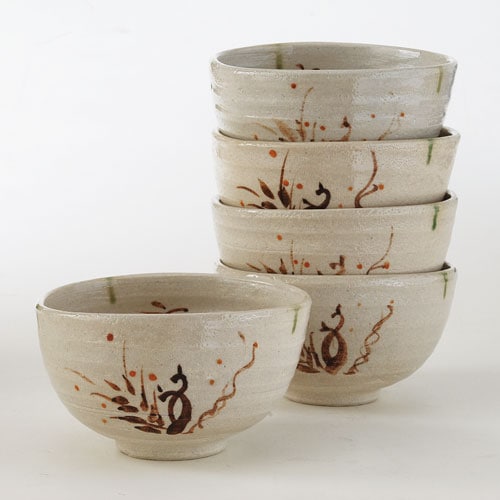 茶道具 抹茶碗】 数茶碗 弥七田織部 10客 壱陶作 | 数茶碗 - CHATOWA