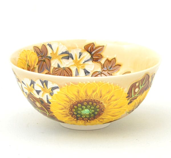 茶道具 交趾 蕪 茶碗 山本一如 共箱 京焼 かぶ 師走 冬 薄茶 稽古