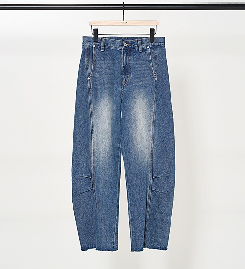20％OFF》【YENN/イエン】ニータックデニムパンツ/KNEE TUCK DENIM PT