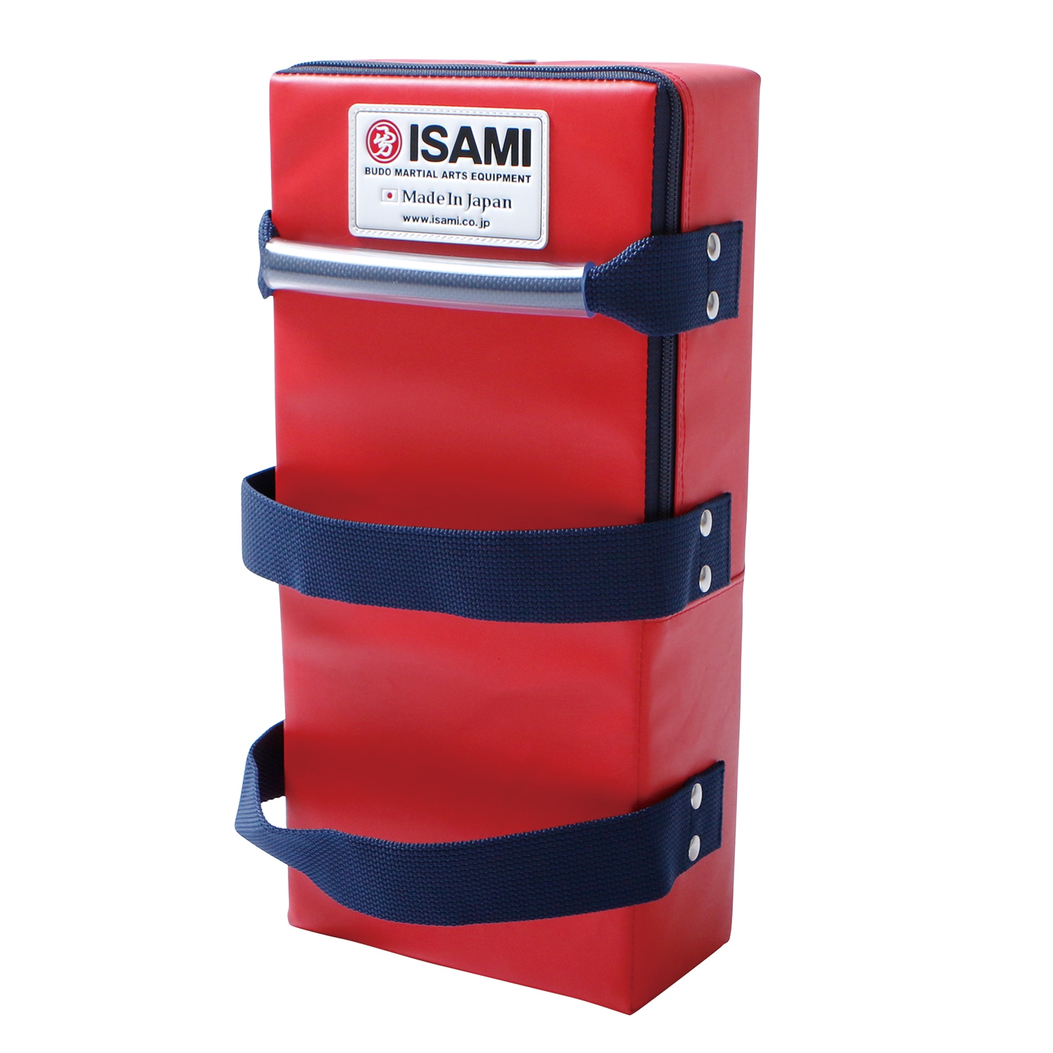 美品】ISAMI キックミット ブルー ブラック 空手 キックボクシング 美
