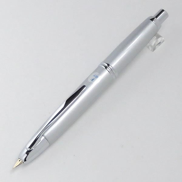 即日発送/名入れなし】 パイロット 万年筆 キャップレス シルバー F