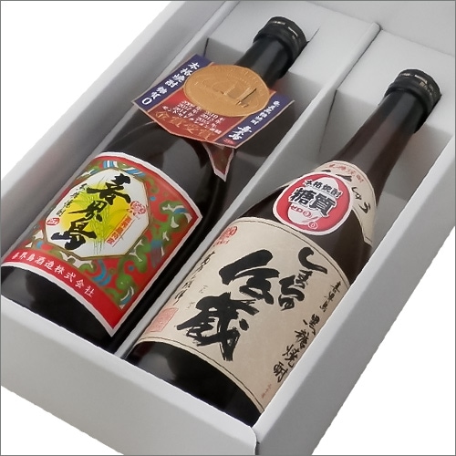 黒糖焼酎ギフト【喜界島25度720ml・しまっちゅ伝蔵30度720ml飲み比べ