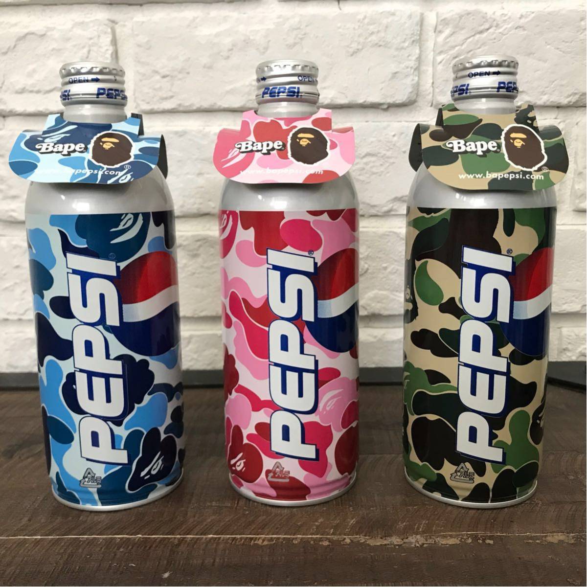 ☆未開封☆ タグ付き bape pepsi ボトル缶 ペプシ コーラ ABCカモ