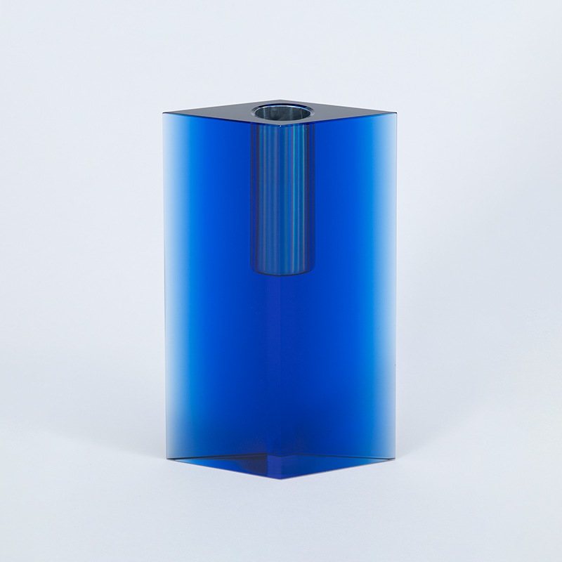 中国 新渡 青花 花文瓶 V R6030