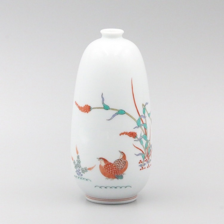 一輪生 長形 粟鶉文 | 一輪生 | 柿右衛門窯公式オンラインショップ