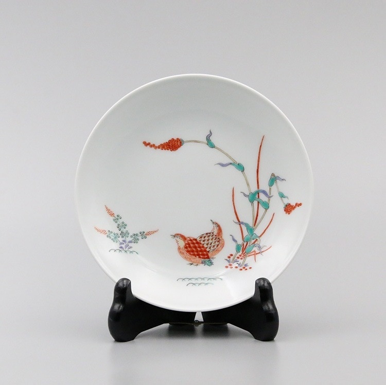 額皿 5寸 粟鶉文 | 額皿 | 柿右衛門窯公式オンラインショップ