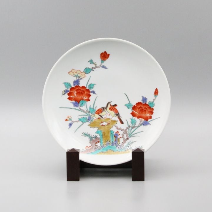 十三代 酒井田 柿右衛門 錦 栗鶉文 飾皿 額皿