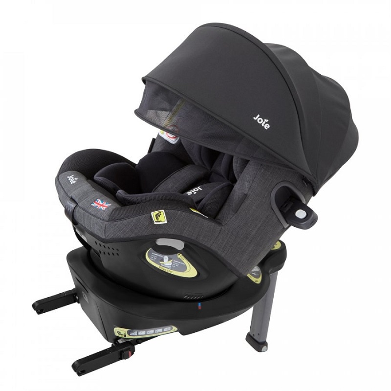 joie チャイルドシート アイアーク360° ブラック【isofix】幌付きで