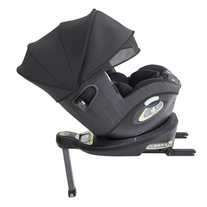 joie チャイルドシート アイアーク360° ブラック【isofix】幌付きで