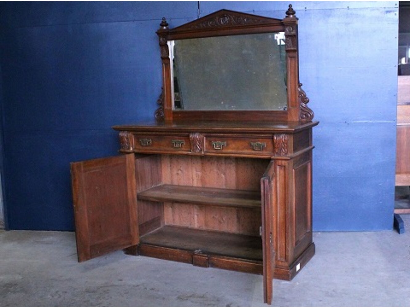 ミラーバックサイドボード | アンティーク家具,サイドボード,ミラー