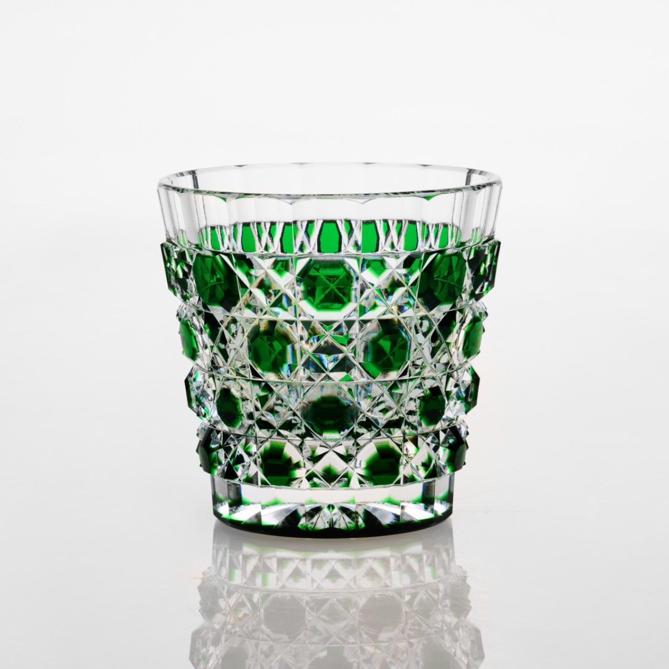 江戸切子 堀口硝子 籠目紋様 向付鉢 ✿最高級品✿【 未