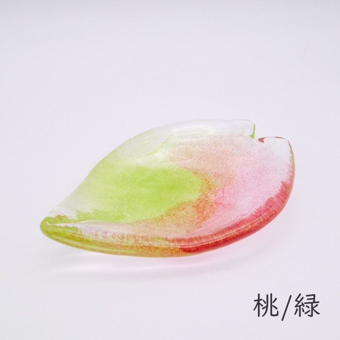 花びら型ガラス皿 たぐちんビルデザイン 花びら型ガラス皿 たぐちん