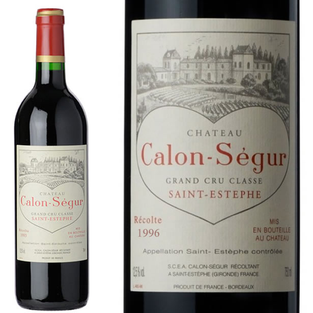 1996 シャトー カロン セギュール 赤ワイン 辛口 フルボディ 750ml