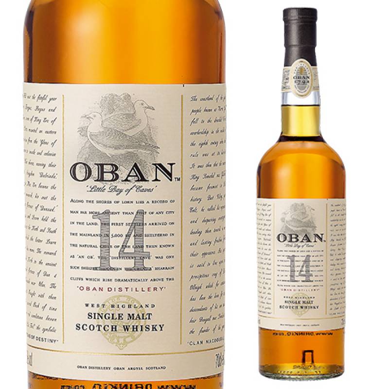 オーバン14年 43度 700ml ウイスキー シングルモルト ハイランド 長S