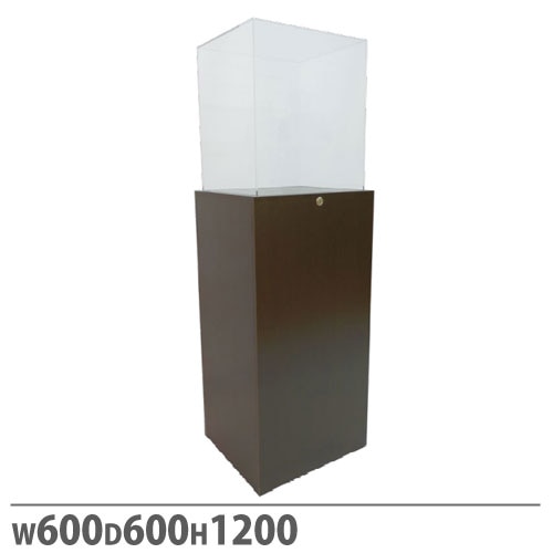 アクリルケース Quadrato 幅450×奥行450×高さ1200mm プッシュ錠付き